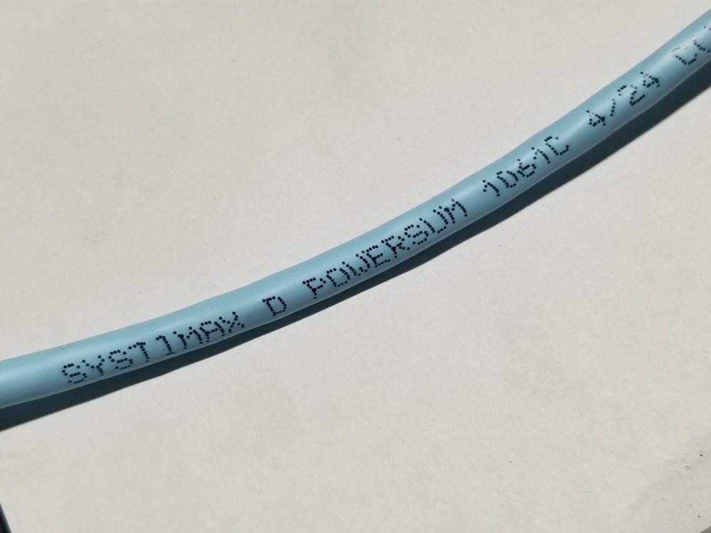 Commscope 1061C 24/4P Cat5E UTP Systemax PowerSUM Network Cable Light Blue/100ft