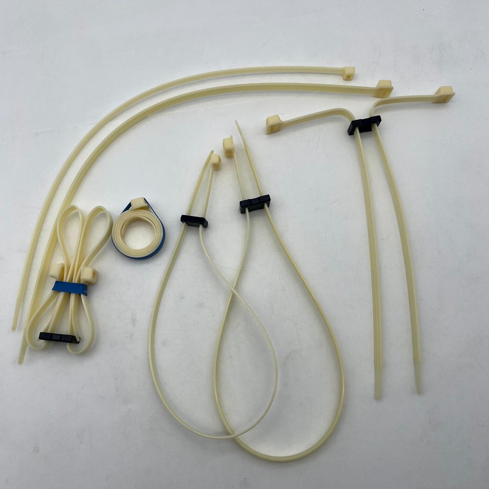 EZ Cuff High Security Nylon Restraint Beige Single Loop Disposable (Pack of 9)