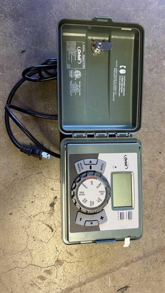 Orbit 57896 6 Station Easy-Set Logic Sprinkler Controller Outdoor Timer