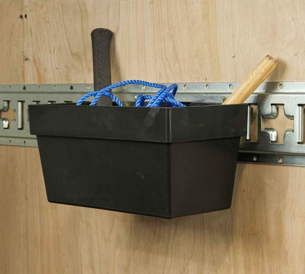 E-Track Storage Bin 2 Pack Heavy Duty E-Track Organizer for E-Track Systems