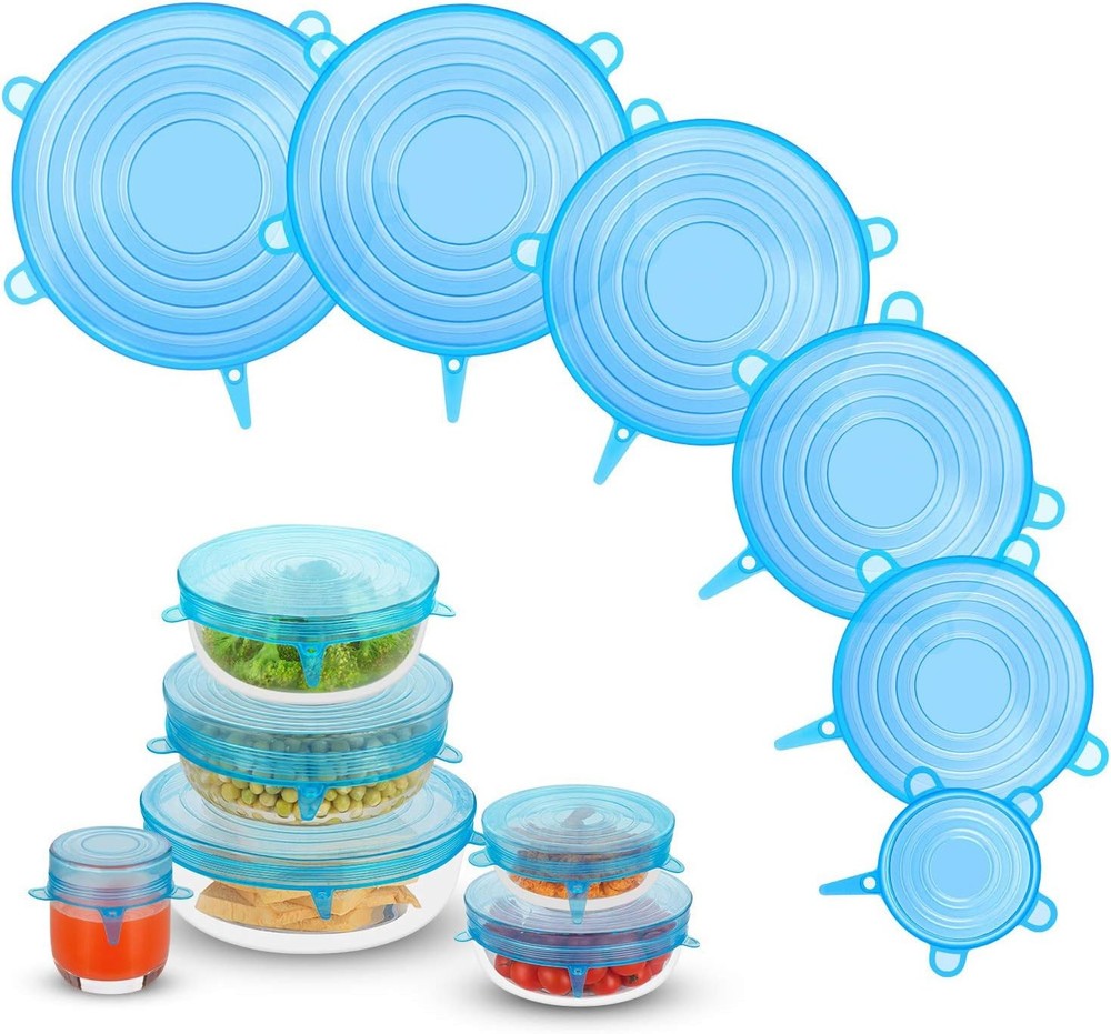 Silicone Stretch Lids Zero Waste Reusable Silicon Container Lid Covers Leftover