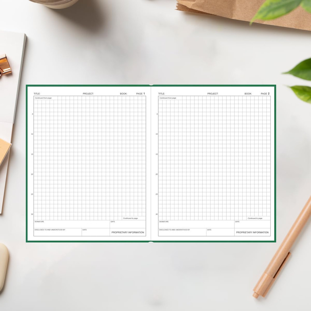 Lab Notebook/Laboratory Notebook - (.25" Grid Format), Laboratory Notebook Quad