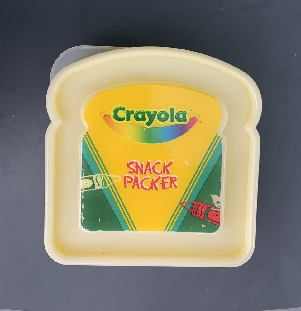 Crayola Crayon Lunch Box Snack Packer Sandwich Container (H)