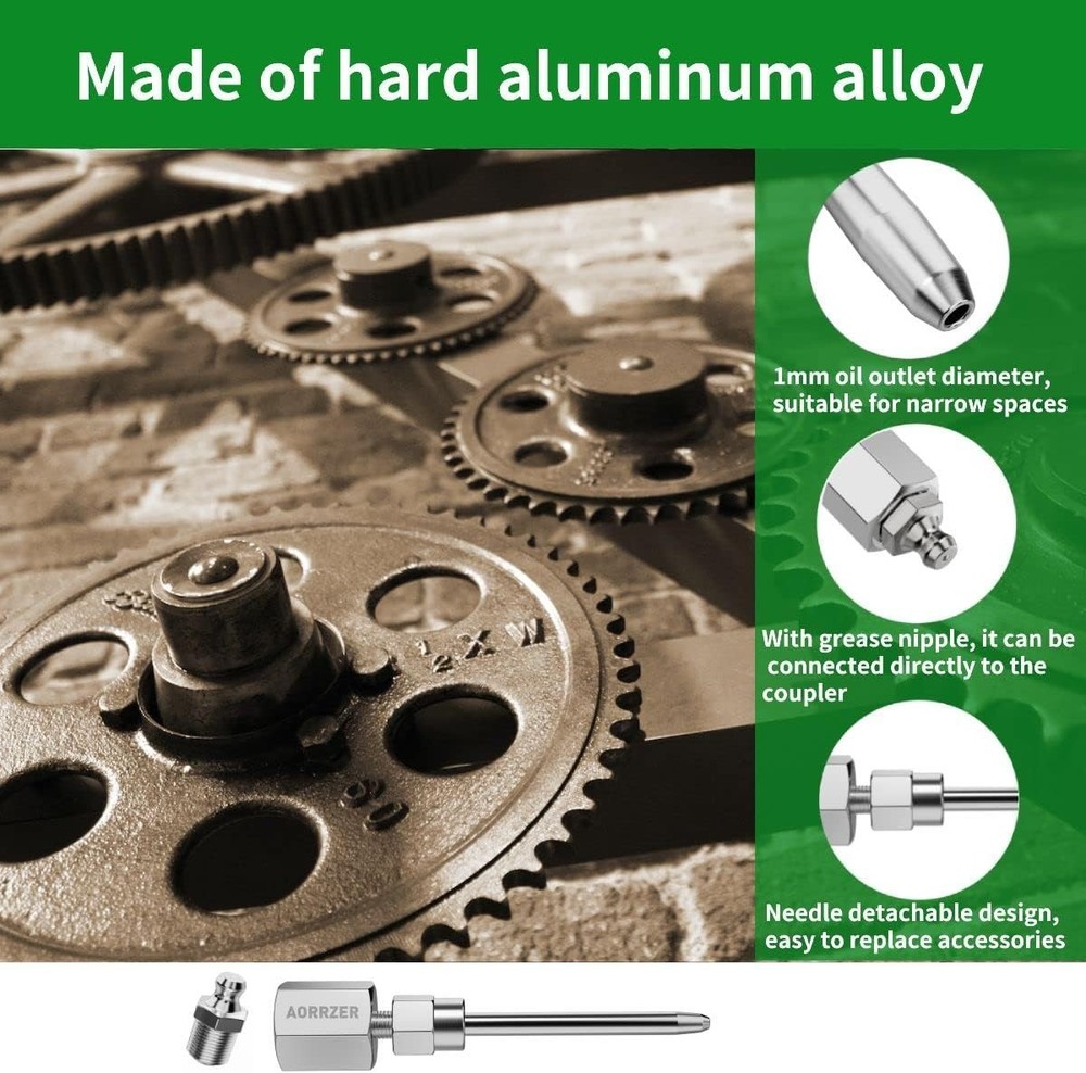 Grease Gun Needle Tip & Coupler Set 1 Pcs+needle Nozzle