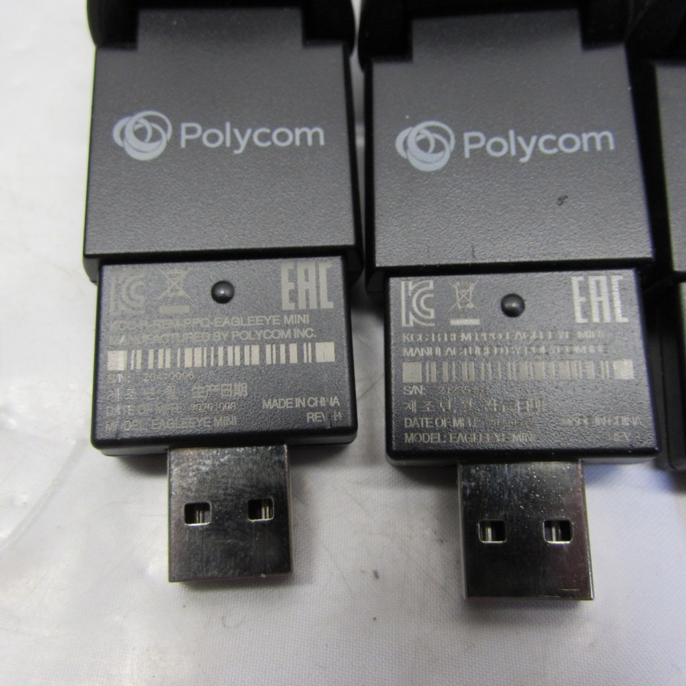 Lot (5) Polycom EagleEye Mini USB Web Camera Video Conference Calls w/Mounts
