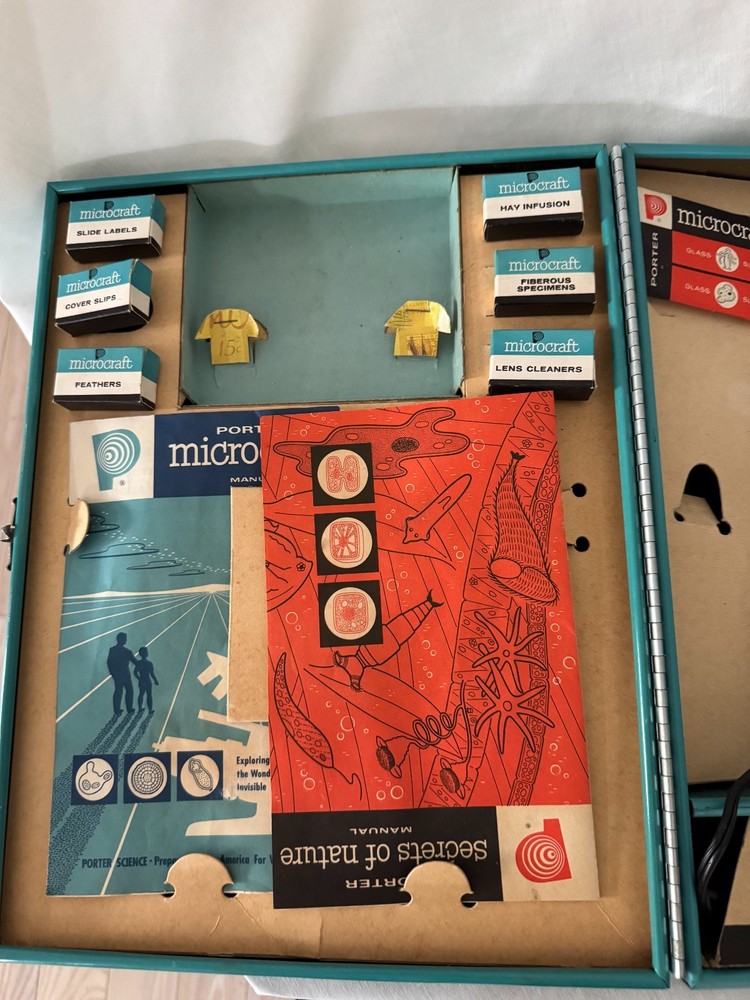 vintage Porter Science Microcraft Microscope Lab, No. 2105 (JK)