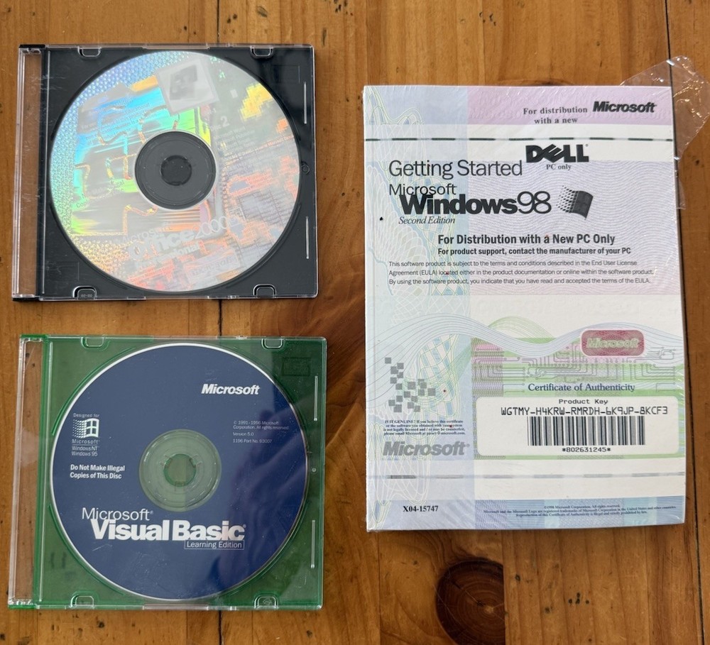Microsoft WINDOWS 98 Second Edition-FULL OPERATING SYSTEM WIN 98 & More