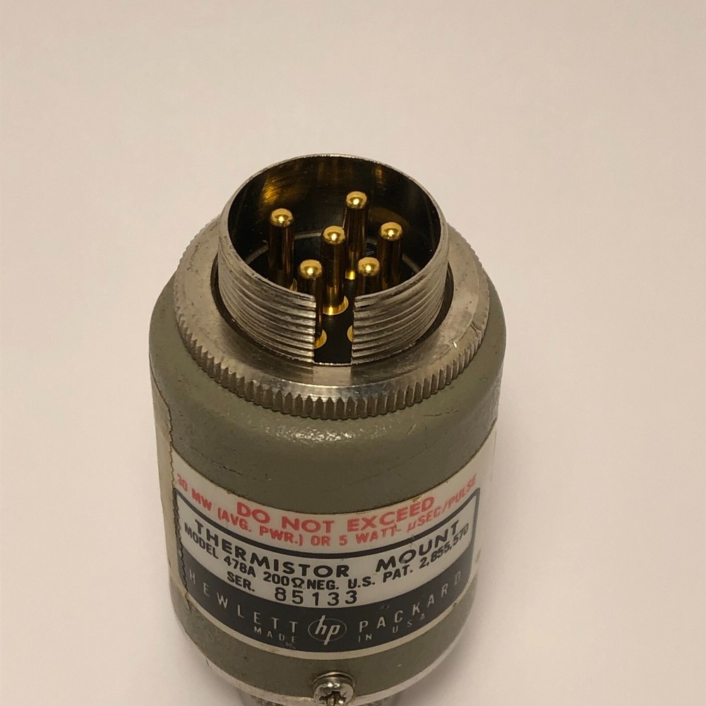 HP 478A Thermistor Mount 200 Ohms Coaxial RF Microwave