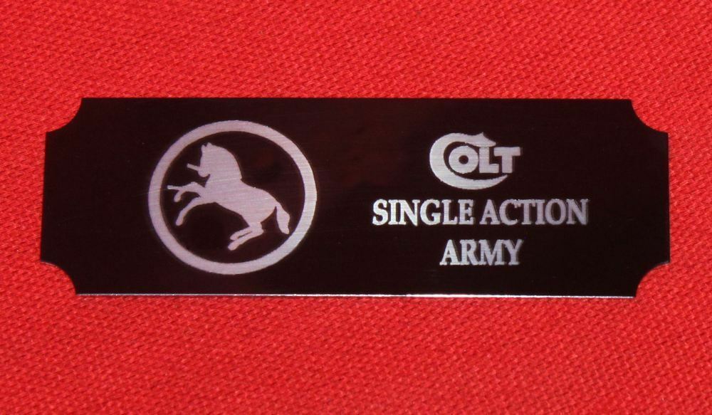 Colt Firearms Single Action Army Display Case Plaque