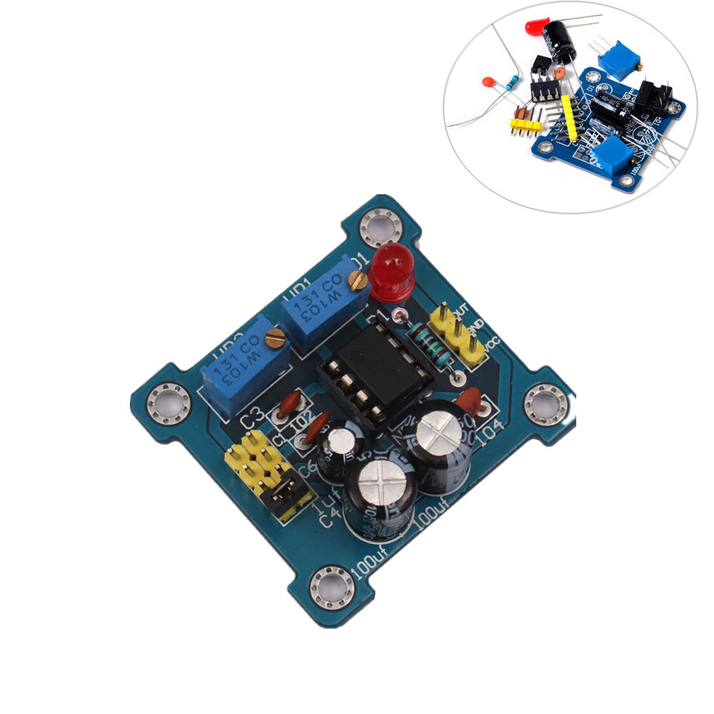 NE555 Duty Cycle and Frequency Adjustable Module DIY Kit Pulse Generator