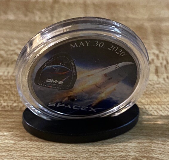Space X Falcon 9 Half Dollar Coin