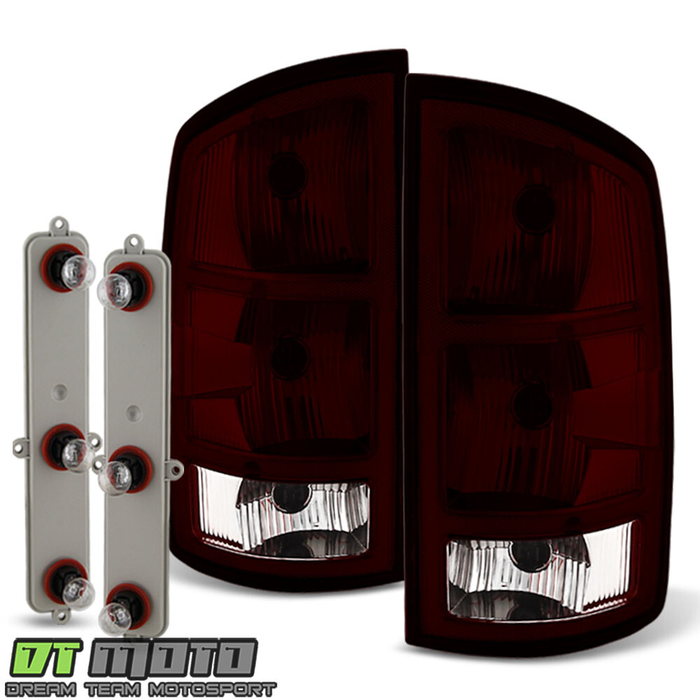 Red Smoked 2002-2006 Dodge Ram 1500 03-06 2500 3500 Tail Lights w/Circuit Board