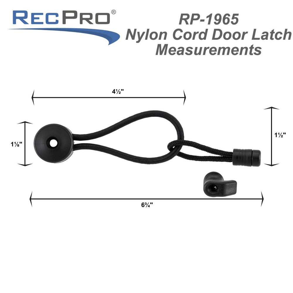 RecPro RV Pocket Door Holder | Bungee Cord with Pull Tab