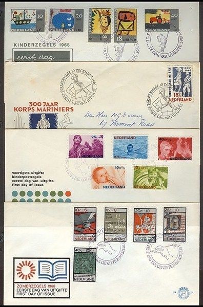 NETHERLANDS 1965-72 FDC’s (x7) (ID:383/D28311)
