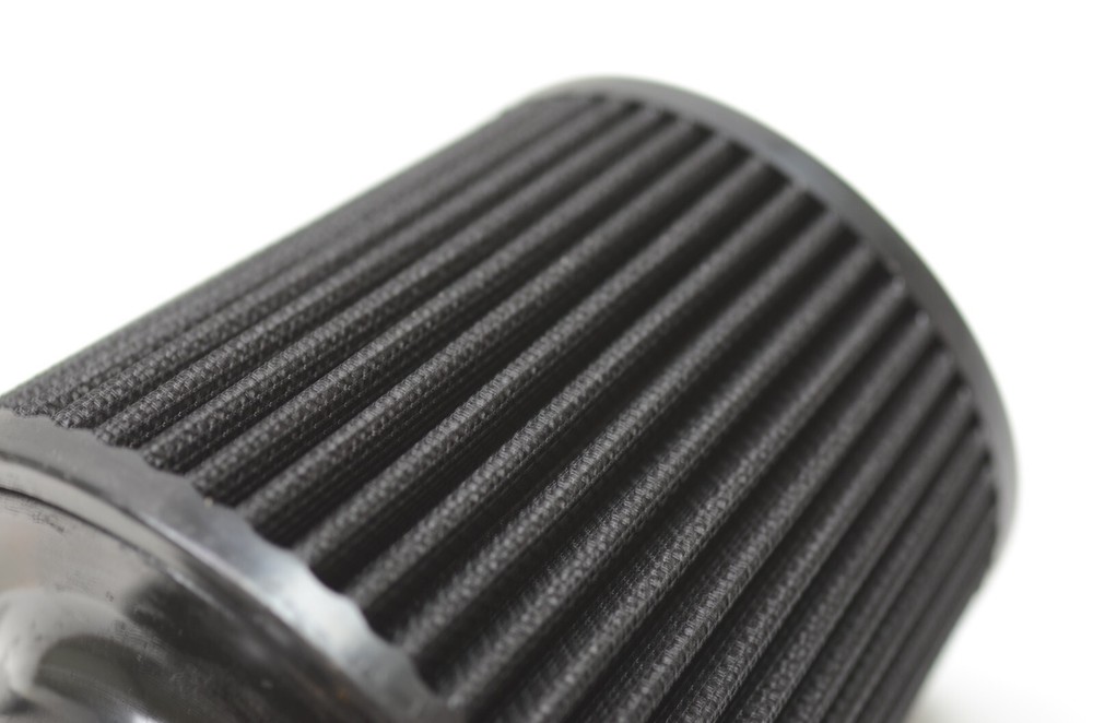 1320 Performance 2.5 inch Universal air filter cone reusable short version Black