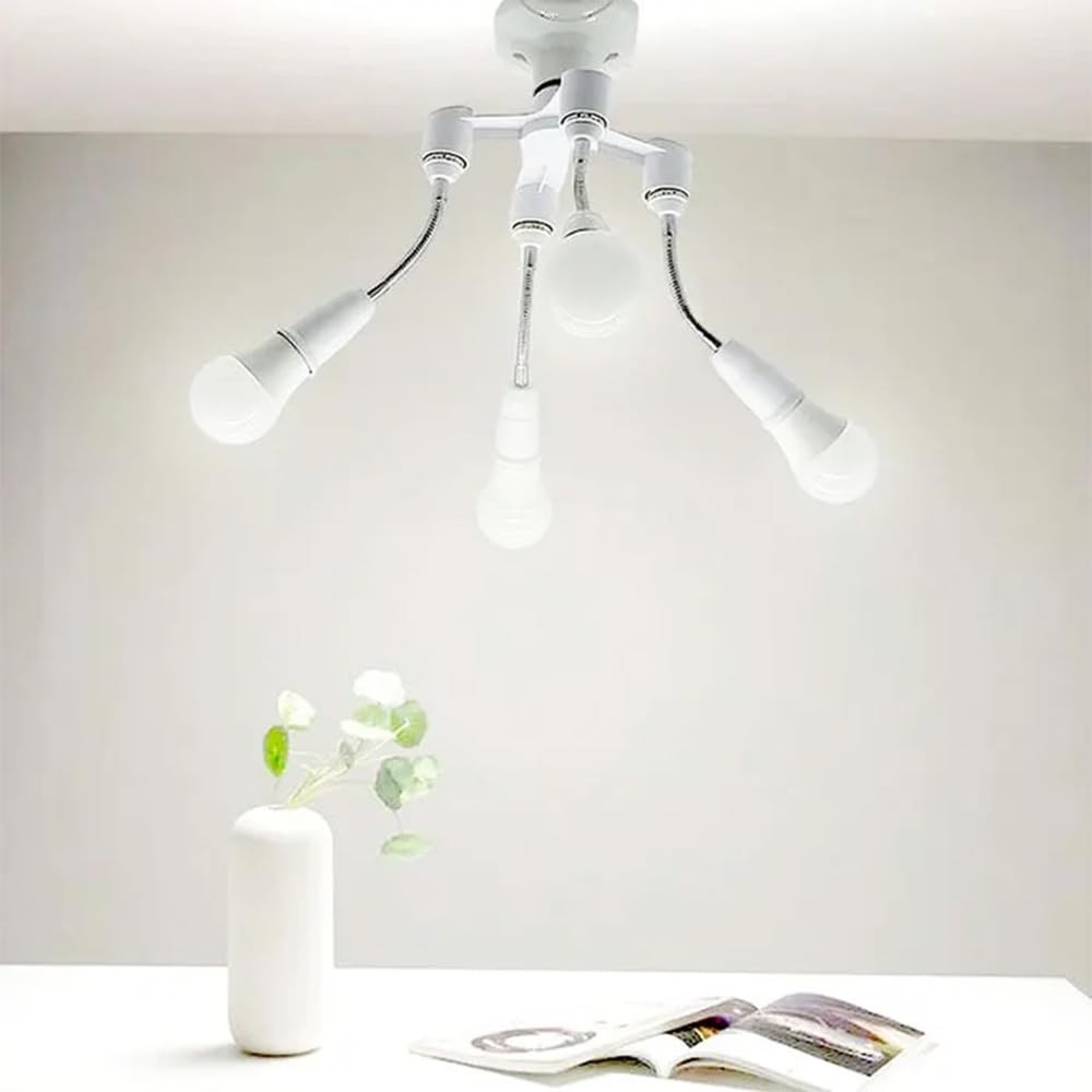 E26/E27 Light Socket Extender Adapter, 30cm/12 inch Bulb White