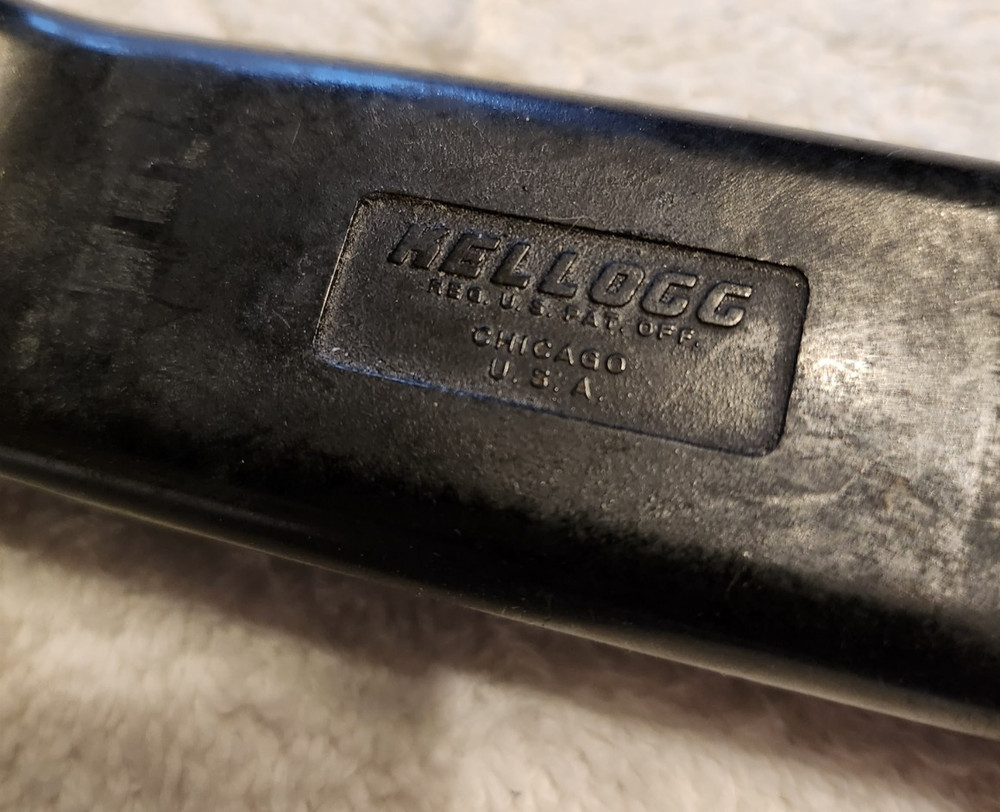 BLACK NON- MODULAR KELLOGG HANDSET EMPTY SHELL WITH CAPS