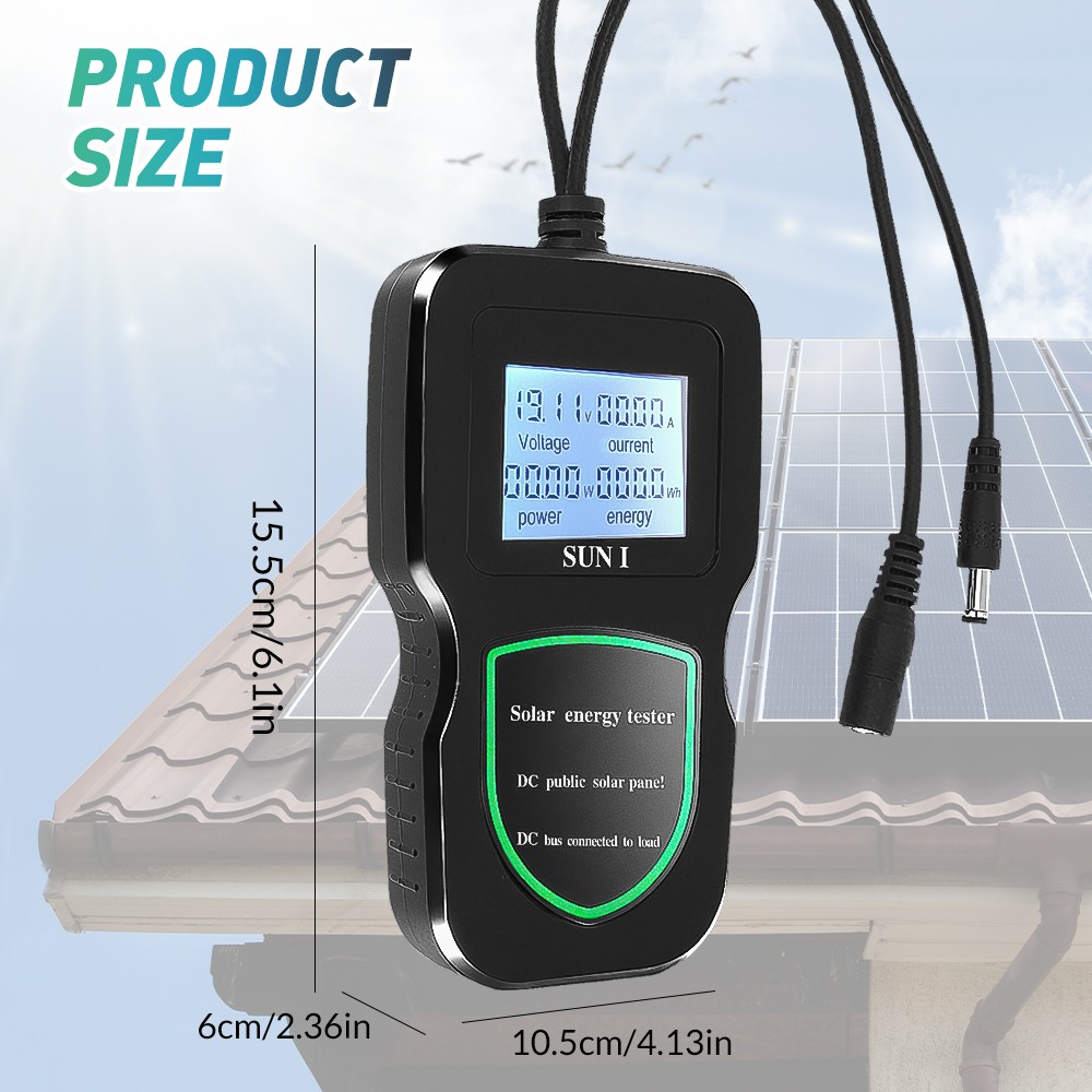 500W MPPT Photovoltaic Panel Multimeter Tester Tool for Testing Solar Panel Data