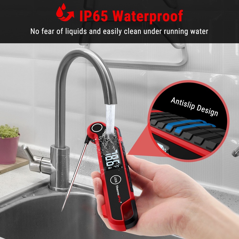 ThermoPro TP620 Instant Read Thermometer + TM021 Visual Timer Bundle Kitchen Set