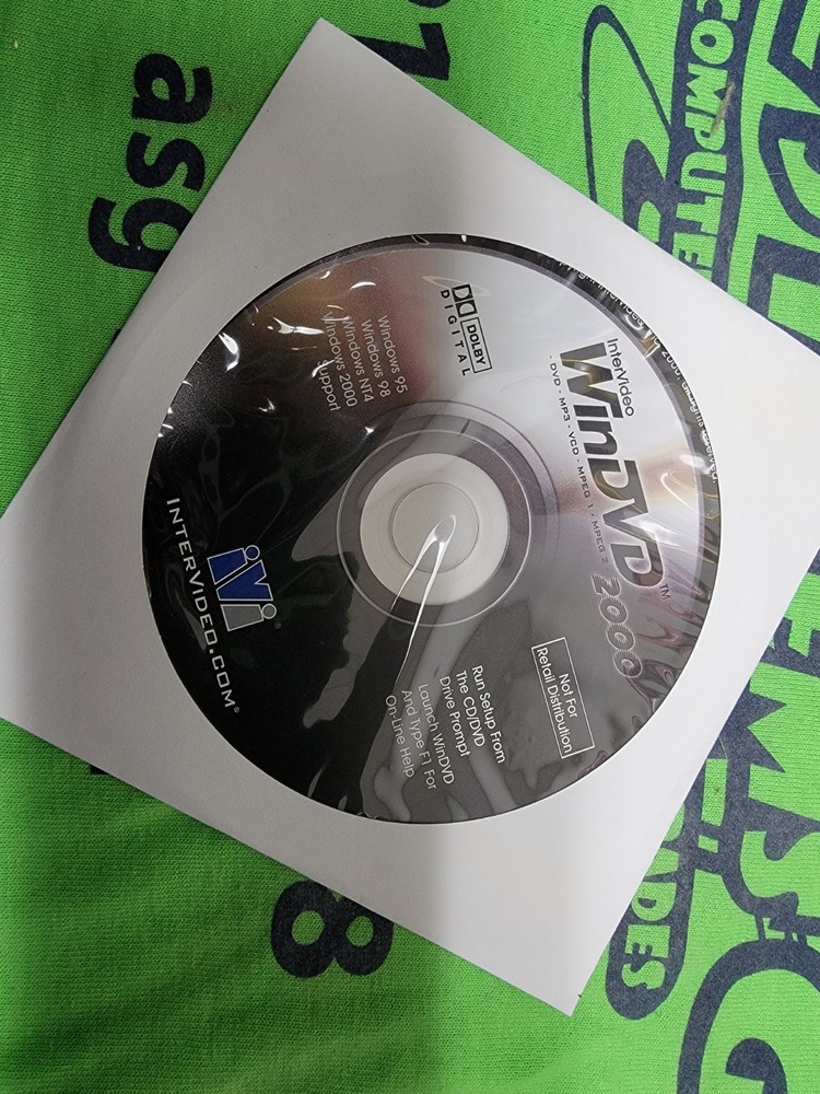 Intervideo WinDVD 2000CD Rom PC with Serial Number