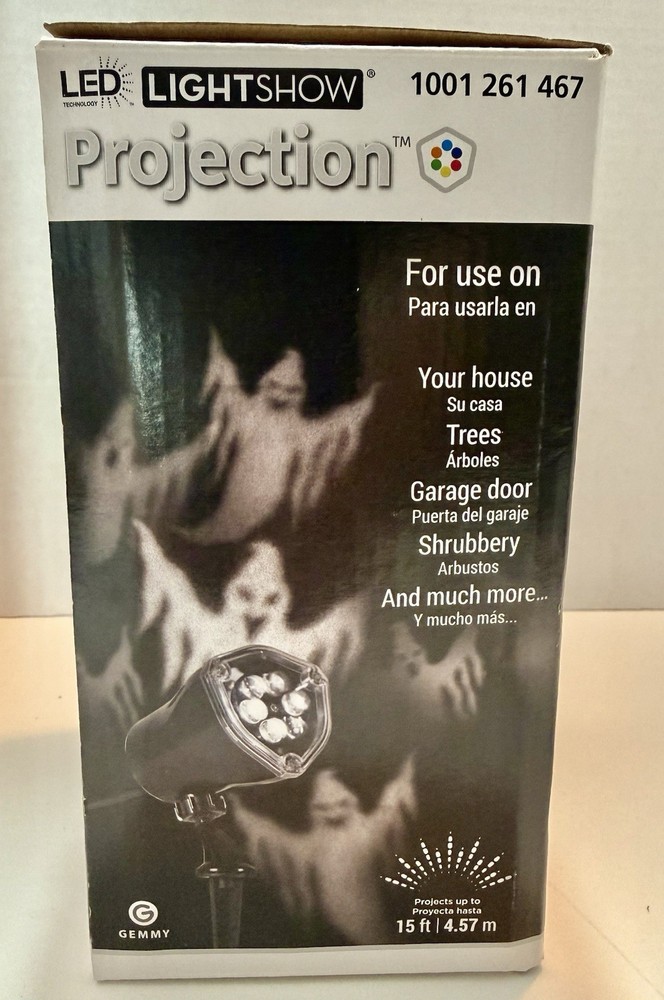ThunderBolt Halloween Gemmy LED Lightshow Projection Lightning & Thunder Sound