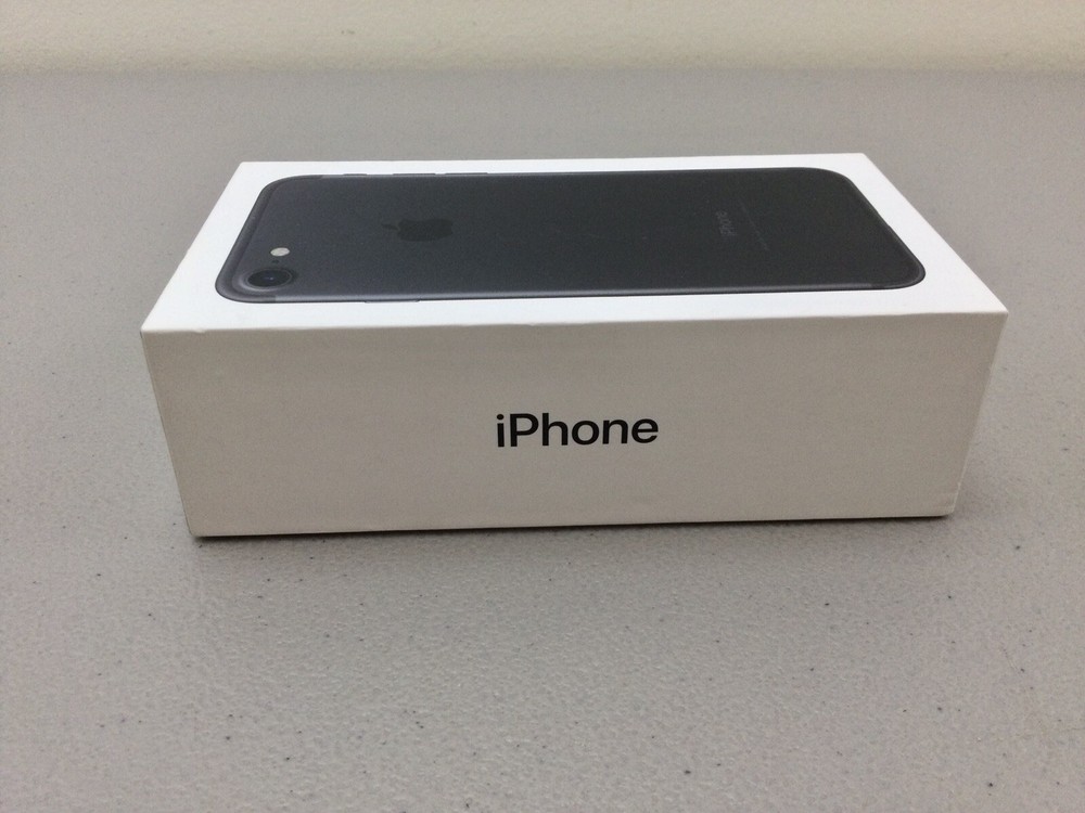 Original Apple iPhone 7- 2016 for Model Black 32 GB Empty Box Only
