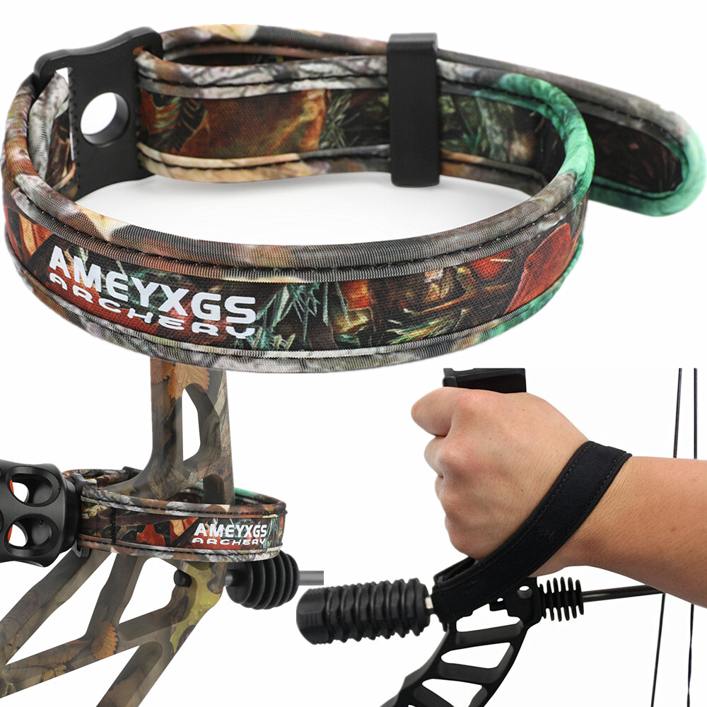 Archery Wrist Sling Strap Braided Rope Adjustable Compound Bow  Hunting Shooting