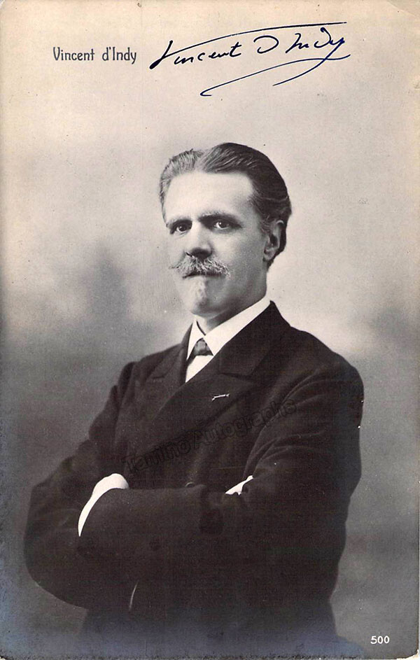 D'Indy, Vincent - Signed Photograph