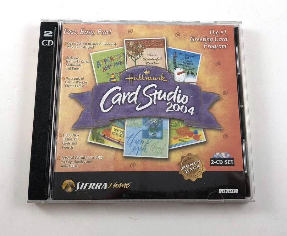 HALLMARK CARD STUDIO 2004 PC WIN 98/2000/ME/XP