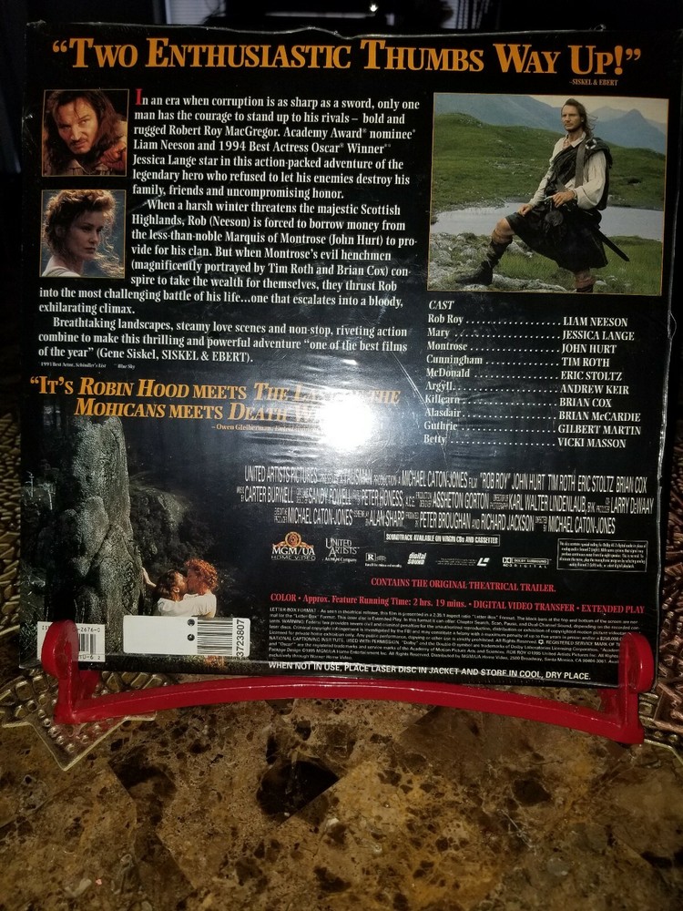 Rob Roy (Laserdisc, 1995)