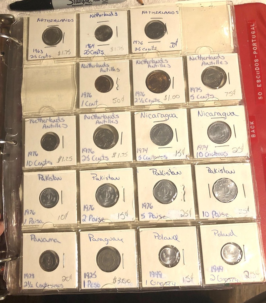 world coins lot bulk old