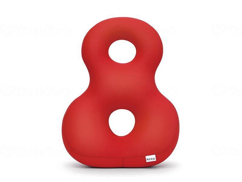 MOGU Figure-8 Cushion for Back Stretching (Red)