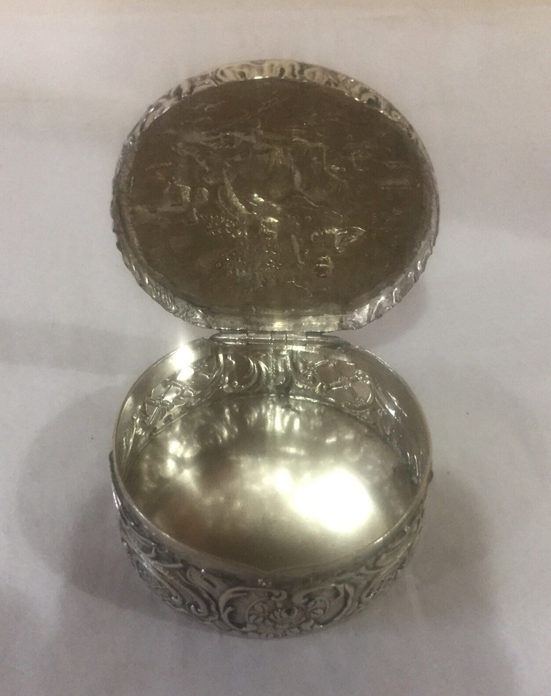 Round 800 Silver Hanau Decorative Box