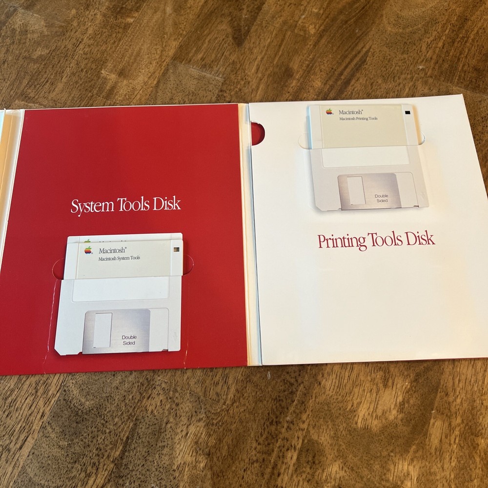 Macintosh SE Apple Tour Disk Set System Printing Tools Utilities 1 2 - ALL MINT