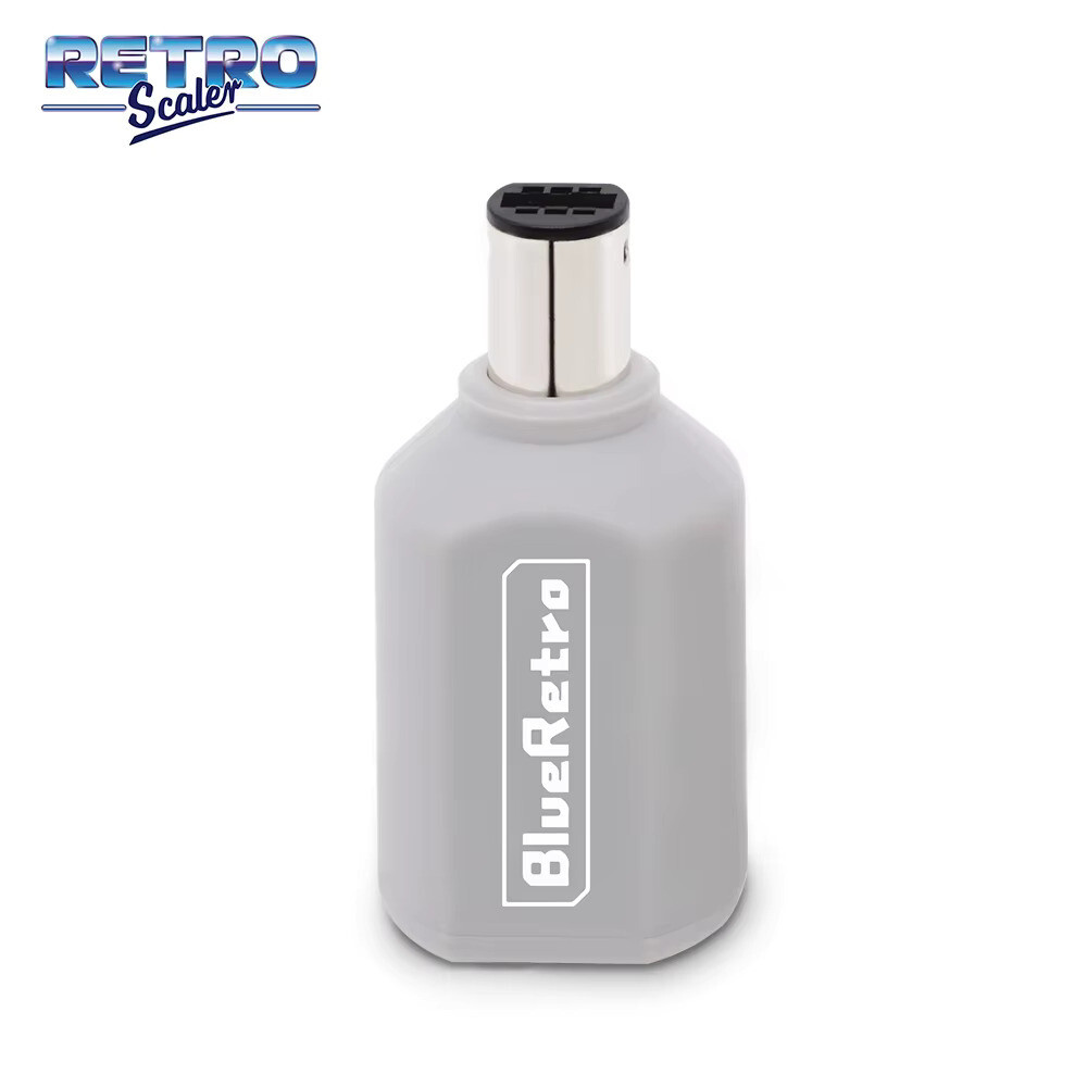 Wireless Bluetooth Receiver - Nintendo Gamecube - (Grey) Blue Retro