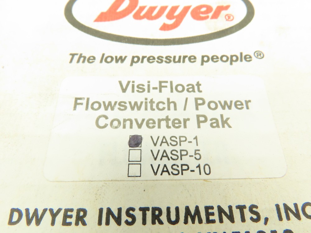 Dwyer VASP-1 Visi-Float Flowswitch/Power Converter Pak Multi Voltage