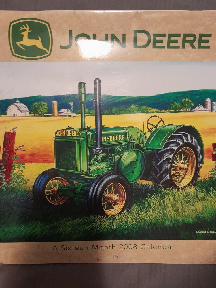 John Deere 2008 Calendar Good Preowned Condition