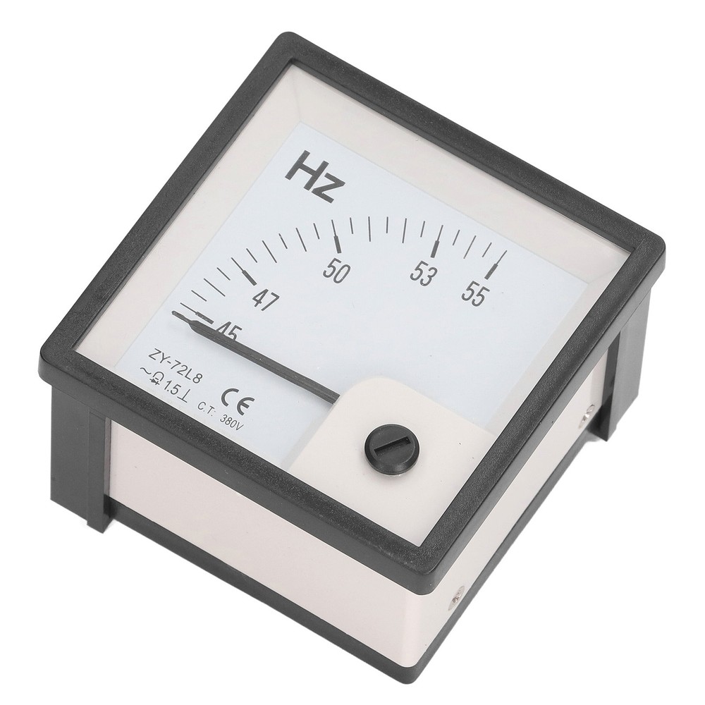 AC Frequency Meter 45 To 55Hz 1.5 Class Accuracy 72x72mm Panel Frequency