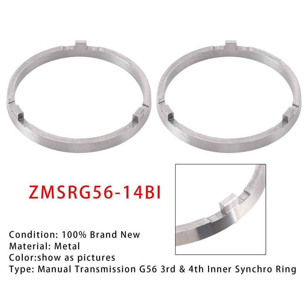 2Pack Manual Transmission G56 3Rd & 4Th Inner Synchro Ring