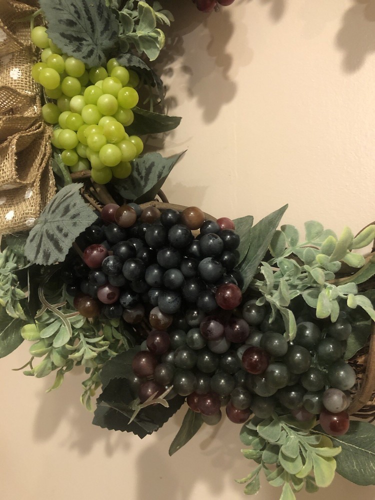 Fruit Wreath, Homemade. 18” In Diameter Wreath