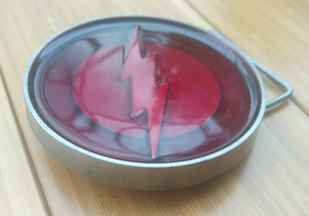 TM & DC Comics The Flash Red 3" Belt Buckle