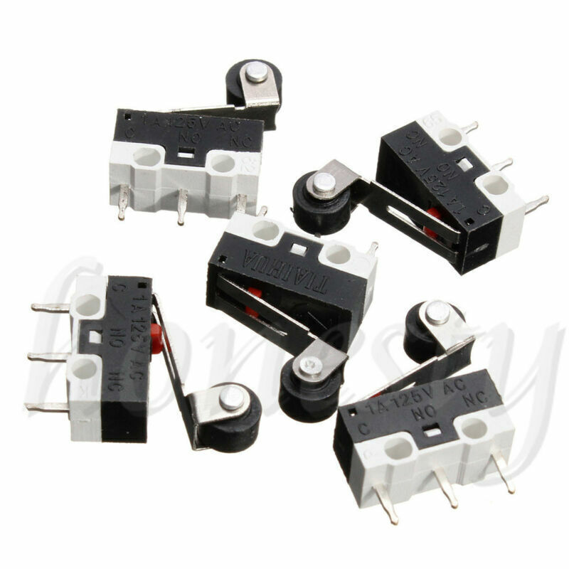 15X Ultra Mini Micro Switch Roller Lever Actuator Microswitch SPDT Sub Miniature