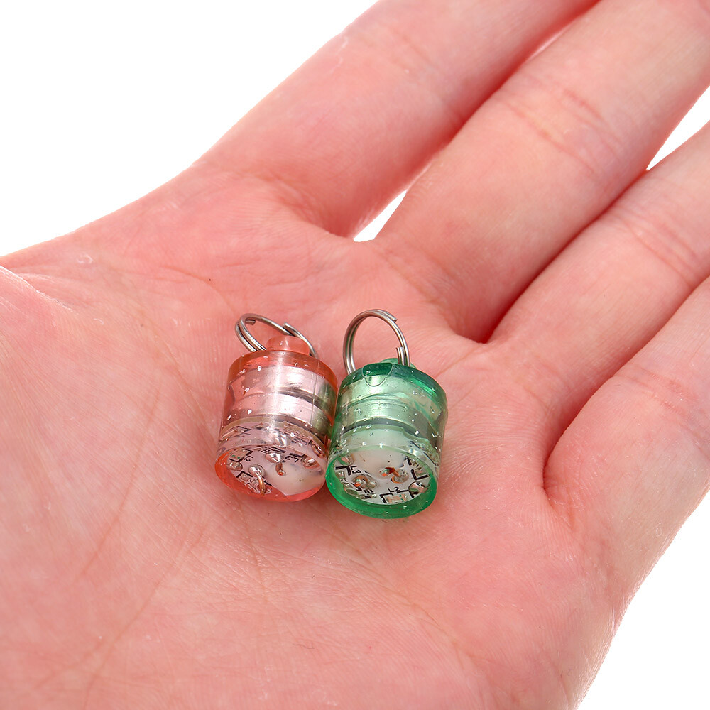 5PCS LED Fishing Light Deep Drop Underwater Round Shape Squid Strobe R4F1