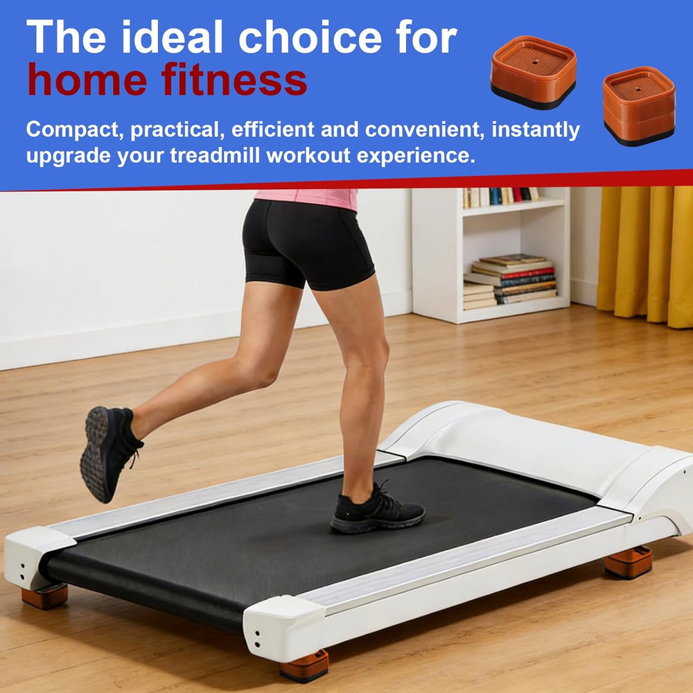 4Pcs Treadmill Incline Riser Blocks, Walking Stackable Height Adjustable Incline