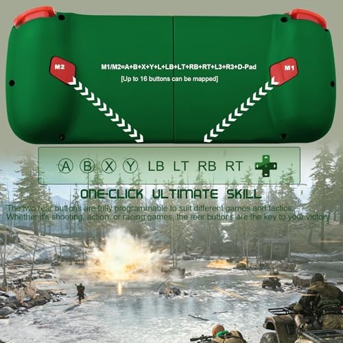 Phone Controller for iPhone/Android Support Phone Case, Mobile Gaming Green