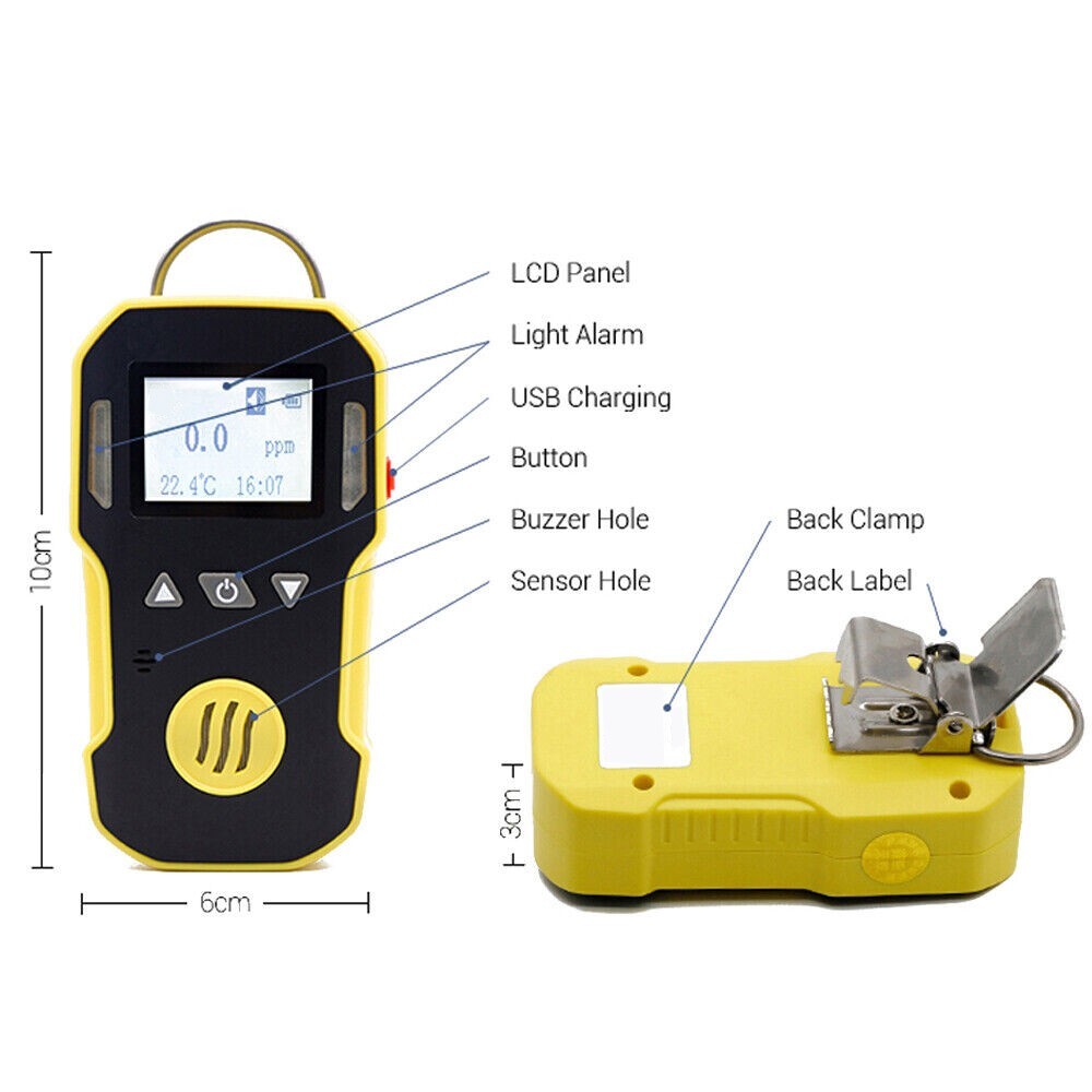 Benzene Gas Detector Advanced Self-examination Self-renovation Function 0-100ppm