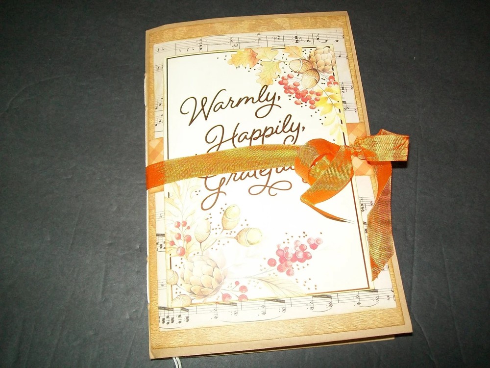 Handmade Fall Junk Journal Gratitude Holiday Blank Journal Fall Planner