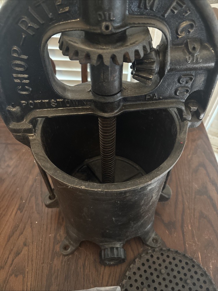 Antique sausage press
