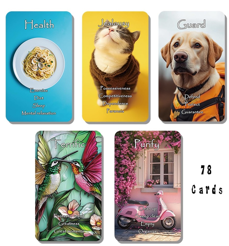 Intuition Oracle Cards Deck, A 78-Card Deck for Clarifying and Single Draws o...