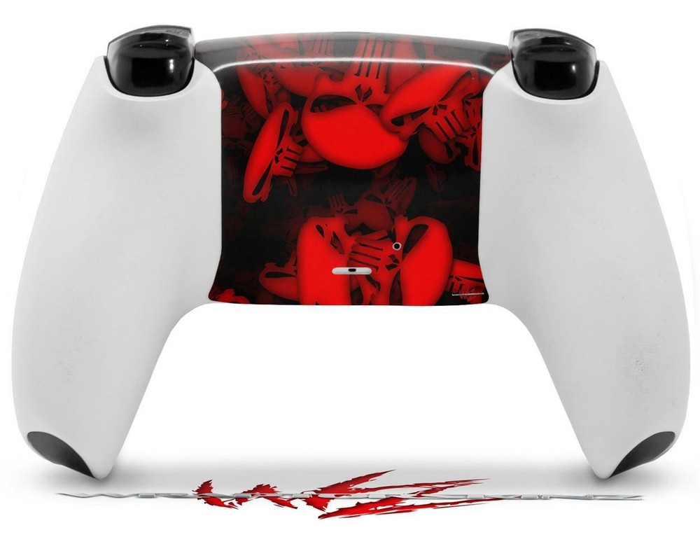 Skin Sony PS5 Controller Skulls Confetti Red